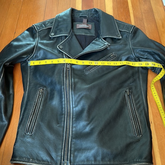 Danier Black Vintage Leather Biker Jacket - Picture 3 of 15